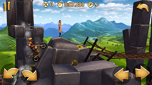 画像ギャラリー No.013のサムネイル画像 / iOS向けのレースアクション「トライアルズ ゴー」のインプレッション。いつでもどこでも,手軽にレースに挑戦だ