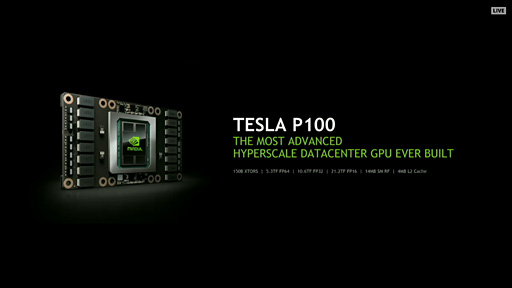 GTC 2016NVIDIAPascalƥѤοGPUTesla P100ȯɽAIȥǥץ顼˥󥰤ΤΥץå