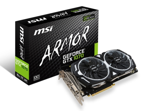 画像ギャラリー No.001のサムネイル画像 / MSI，税込約5万8000円強で独自クーラー搭載のGTX 1070カードを発売