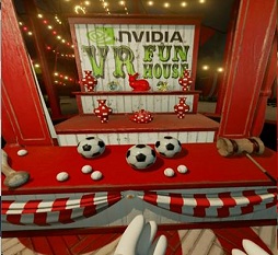 画像ギャラリー No.004のサムネイル画像 / NVIDIA,次世代型VRデモ「VR Funhouse」を公開。物理演算満載のミニゲームをハイエンド環境で試してみた