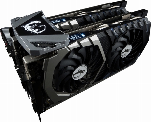 画像ギャラリー No.002のサムネイル画像 / MSI,黒+銀という見た目の数量限定版GTX 1070カードを発売。同じ方向性のデザインを採用したSLI HBブリッジも