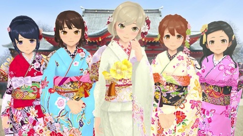 画像ギャラリー No.003のサムネイル画像 / 「スクスト」新TVCM「新春篇」を公開。新コスチューム「振袖2016」が登場