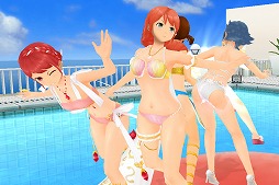 画像ギャラリー No.005のサムネイル画像 / 「スクスト2」,水着姿の女の子たちが尻相撲をする新コンテンツ「水着DEドン!」が登場