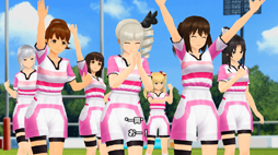 画像ギャラリー No.003のサムネイル画像 / 「スクスト2」,イベント「御寮館学院ラグビー一直線」が開催。若月チカのヴァンガードが登場