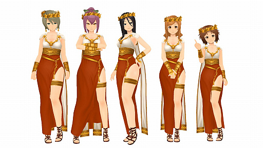 画像ギャラリー No.003のサムネイル画像 / 「スクスト2」,限定コスチューム“古代ローマのドレス”が登場。湊小春専用の“古代ローマ軍服”も