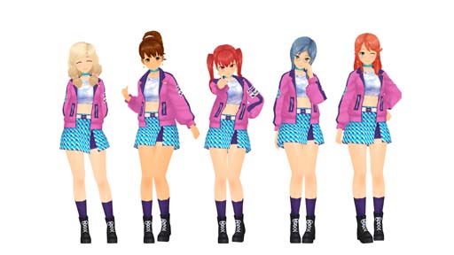 画像ギャラリー No.003のサムネイル画像 / 「スクールガールストライカーズ2」に限定コスチューム&高嶺アコ専用「コズミックパーカー」が登場