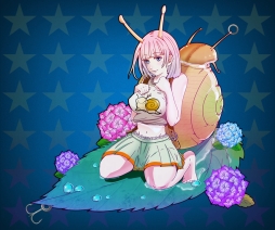 画像ギャラリー No.002のサムネイル画像 / Mobage版「釣りっぱ」カタツムリのルアー「ぬめっ娘舞舞」が梅雨ガチャに登場