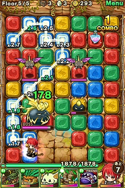 画像集#025のサムネイル/なぞってつなげるRPG。iOS向け「ポコロンダンジョンズ」を紹介する「(ほぼ)日刊スマホゲーム通信」第613回