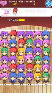 画像集#002のサムネイル/女の子を並ばして消していくパズル「もえポン」のiOS版が配信中