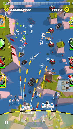 画像ギャラリー No.007のサムネイル画像 / タッチ操作を前提に設計されたシューティング「スカイ・パトロール」のiOS版が1月22日に配信。華麗な指さばきで戦いを勝利に導くのだ