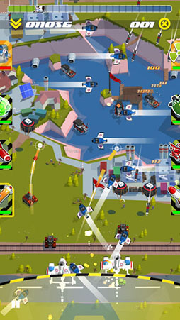 画像ギャラリー No.008のサムネイル画像 / タッチ操作を前提に設計されたシューティング「スカイ・パトロール」のiOS版が1月22日に配信。華麗な指さばきで戦いを勝利に導くのだ