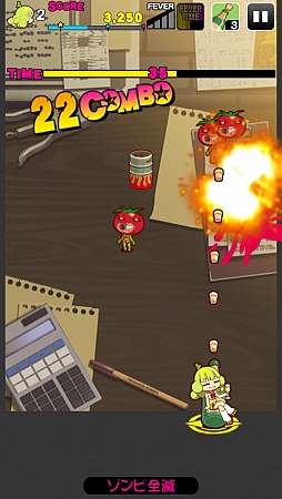 画像集#009のサムネイル/草食系ならぬ野菜系ゾンビをぶっ潰せ。iOS向けブロック崩し「フレッシュネスゾンビーズ」を紹介する「(ほぼ)日刊スマホゲーム通信」第529回