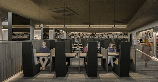 画像ギャラリー No.002のサムネイル画像 / こだわりの対戦席でプレイ可能な公認ラウンジ「POKEMON CARD LOUNGE」,4月25日にSHIBUYA TSUTAYA5階にオープン