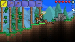 画像集#007のサムネイル/「テラリア」がスマートフォンに登場。タッチ操作をはじめ,最適化が図られたユーザーインタフェースなどのプレイフィールをレポート