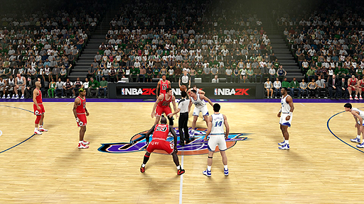 画像集#018のサムネイル/2K Sportsの「NBA 2K15」を体験プレイ。実写さながらのクオリティで表現された選手達のアクションと,NBAを知らなくても楽しめる育成モードなどに注目