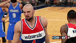 画像集#020のサムネイル/2K Sportsの「NBA 2K15」を体験プレイ。実写さながらのクオリティで表現された選手達のアクションと,NBAを知らなくても楽しめる育成モードなどに注目