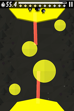 画像ギャラリー No.003のサムネイル画像 / 可愛いチビキャラを対岸に導こう。iOS向けアクションゲーム「マルクロの移動」を紹介する「（ほぼ）日刊スマホゲーム通信」第556回