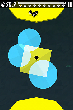 画像ギャラリー No.005のサムネイル画像 / 可愛いチビキャラを対岸に導こう。iOS向けアクションゲーム「マルクロの移動」を紹介する「（ほぼ）日刊スマホゲーム通信」第556回