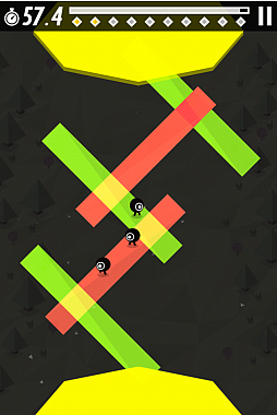 画像ギャラリー No.006のサムネイル画像 / 可愛いチビキャラを対岸に導こう。iOS向けアクションゲーム「マルクロの移動」を紹介する「（ほぼ）日刊スマホゲーム通信」第556回