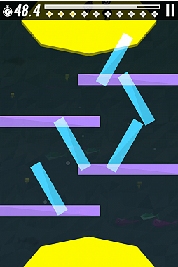 画像ギャラリー No.009のサムネイル画像 / 可愛いチビキャラを対岸に導こう。iOS向けアクションゲーム「マルクロの移動」を紹介する「（ほぼ）日刊スマホゲーム通信」第556回