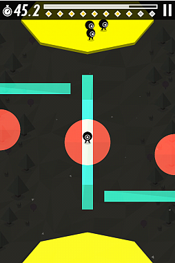 画像ギャラリー No.010のサムネイル画像 / 可愛いチビキャラを対岸に導こう。iOS向けアクションゲーム「マルクロの移動」を紹介する「（ほぼ）日刊スマホゲーム通信」第556回