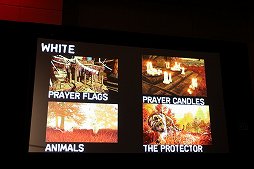 画像集 No.015のサムネイル画像 / ［GDC 2015］「Far Cry 4」の色使いをアートディレクターが解説。シャングリラの赤い草やミンの兵士の青い制服は，こうして決められた