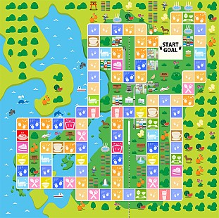 画像集#012のサムネイル/「人生ゲーム くまモンの熊本PR大作戦 forスゴ得」の配信がスタート