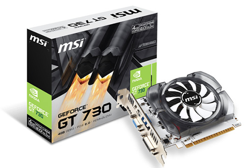 画像ギャラリー No.001のサムネイル画像 / グラフィックスメモリ4GB仕様のMSI製GT 730カードが登場