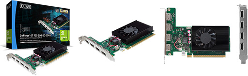 ���������꡼ No.001�Υ���ͥ������ / ELSA��1�����åȻ��ͤ�HDMI�ݡ���4����ܤ�GT 730�����ɤ�ȯ��