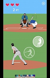 画像集#003のサムネイル/投手と打者の一騎打ち。スマホ向け野球(?)ゲーム「東京デッドボール」を紹介する「(ほぼ)日刊スマホゲーム通信」第557回