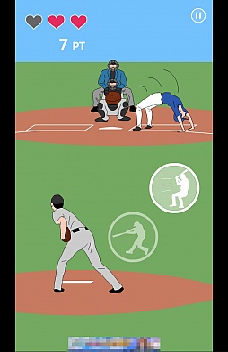 画像集#007のサムネイル/投手と打者の一騎打ち。スマホ向け野球(?)ゲーム「東京デッドボール」を紹介する「(ほぼ)日刊スマホゲーム通信」第557回