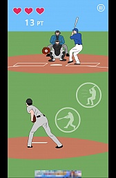 画像集#008のサムネイル/投手と打者の一騎打ち。スマホ向け野球(?)ゲーム「東京デッドボール」を紹介する「(ほぼ)日刊スマホゲーム通信」第557回