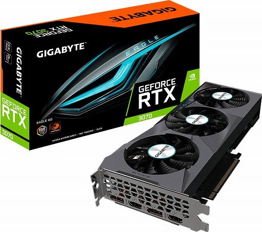 GIGABYTE，4年保証モデルも用意したRTX 3070搭載カード計4製品を発売