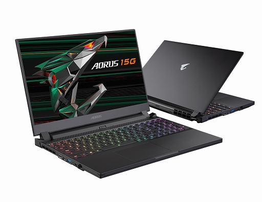 画像ギャラリー No.002のサムネイル画像 / GIGABYTE,RTX 30シリーズ搭載のゲームノートPC「AORUS 15G」と「AORUS 17G」を発売