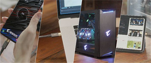 画像ギャラリー No.004のサムネイル画像 / GIGABYTE,ゲーマー向け液晶ディスプレイ計5製品を国内発売。PC切換器機能搭載の27インチモデルが目玉