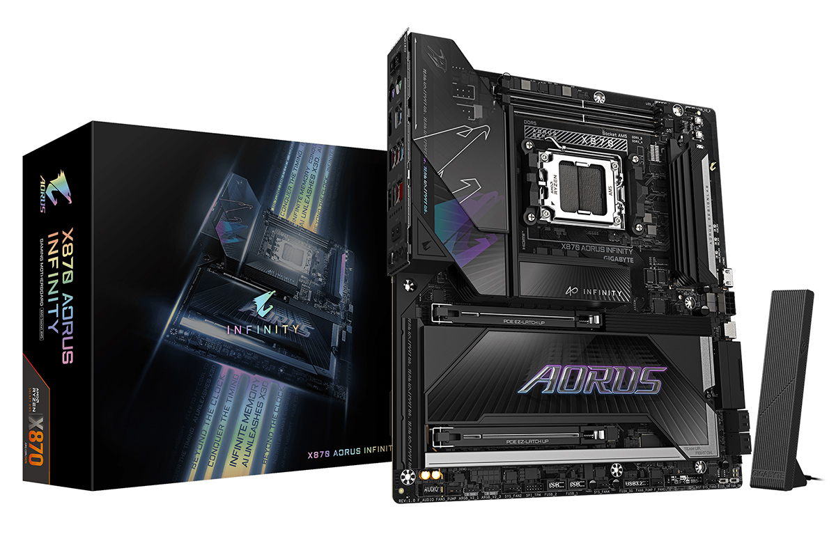 GIGABYTE創立40周年記念モデル「X870 AORUS INFINITY」マザーボード発売