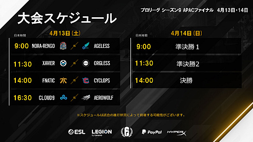 ���������꡼ No.003�Υ���ͥ������ / �֥쥤��ܡ����å��� �������ס��֥ץ��꡼�� ��������9�פ�APAC�ե����ʥ뤬4��13����14���˳���