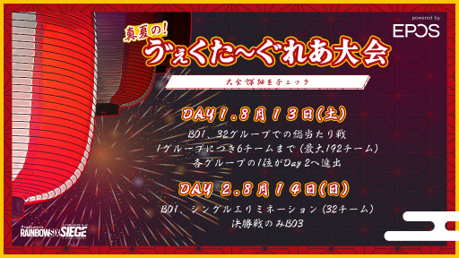 画像ギャラリー No.002のサムネイル画像 / 最大192チームによる「レインボーシックス シージ」の公式大会を8月13日と14日に開催