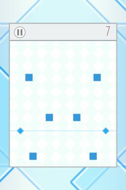 画像集#002のサムネイル/迫りくるブロックをタップでよけて進むミニゲーム「splitz」が配信を開始