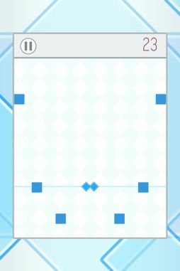 画像集#003のサムネイル/迫りくるブロックをタップでよけて進むミニゲーム「splitz」が配信を開始