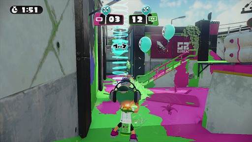 画像ギャラリー No.030のサムネイル画像 / 任天堂のWii U専用タイトル「Splatoon(スプラトゥーン)」の製品版をレビュー。中毒性の高い4vs.4の「ナワバリバトル」を,いつでも気軽に楽しもう