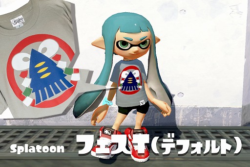 エディットモード スプラトゥーン のラストフェスtシャツやイカベーダーキャップを受注販売