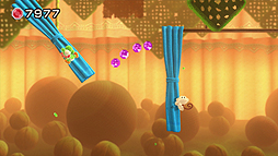 画像ギャラリー No.004のサムネイル画像 / 毛糸を集めて仲間を救うWii U「ヨッシー ウールワールド」は,“ヨッシーゲーム”初の2人同時プレイに対応