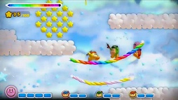 画像集#002のサムネイル/Wii U向けソフト「タッチ!カービィ スーパーレインボー」が2015年1月22日に発売決定。虹色のロープを描いてカービィをゴールまで導こう