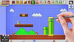 画像集#003のサムネイル/［E3 2014］「Mario Maker」プレイレポート。普通のコースからエグいコースまで，直感的な操作で思いのままにデザイン可能