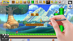 画像集#004のサムネイル/［E3 2014］「Mario Maker」プレイレポート。普通のコースからエグいコースまで，直感的な操作で思いのままにデザイン可能