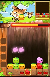 画像集#005のサムネイル/思考するもよし,直感で挑むもよし。Android向け落ちものパズル「ねこねこフルーツ♪」を紹介する「(ほぼ)日刊スマホゲーム通信」第582回