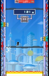 画像集#009のサムネイル/連続ジャンプでジャンパーズハイに!? スマートフォン向けジャンプクライミングゲーム「壁蹴りサスケ」を紹介する「(ほぼ)日刊スマホゲーム通信」第627回