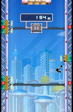 画像集#010のサムネイル/連続ジャンプでジャンパーズハイに!? スマートフォン向けジャンプクライミングゲーム「壁蹴りサスケ」を紹介する「(ほぼ)日刊スマホゲーム通信」第627回