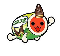 画像集#004のサムネイル/「太鼓の達人 キミドリVer.」明治とのコラボ企画「きのたけ合戦」を9日から開催